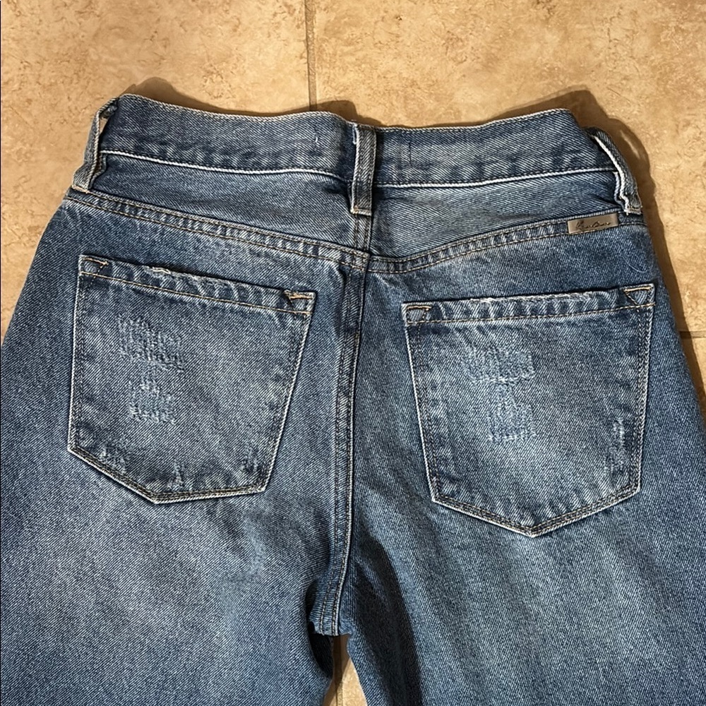 KanCan Blue Boyfriend Jeans Distressed High Waist - Picture 5 of 11